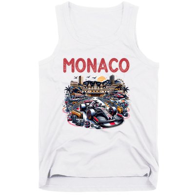 Formula Monaco City Monte Carlo Circuit Racetrack Travel Tank Top