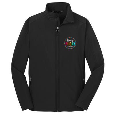 Funny Math Coach Teacher Pi Day Lover Core Soft Shell Jacket