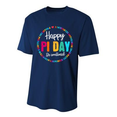 Funny Math Coach Teacher Pi Day Lover Performance Sprint T-Shirt