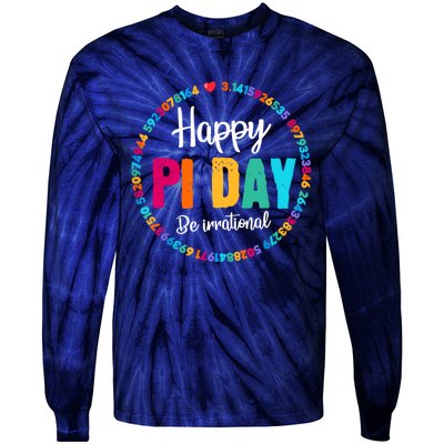 Funny Math Coach Teacher Pi Day Lover Tie-Dye Long Sleeve Shirt