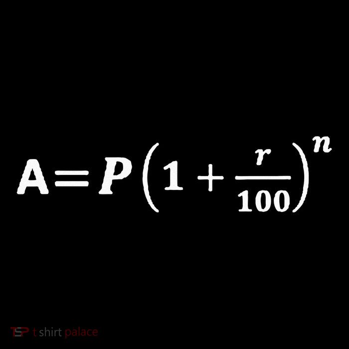 Funny Minimalist Compound Interest Formula Investor Trader Hoodie