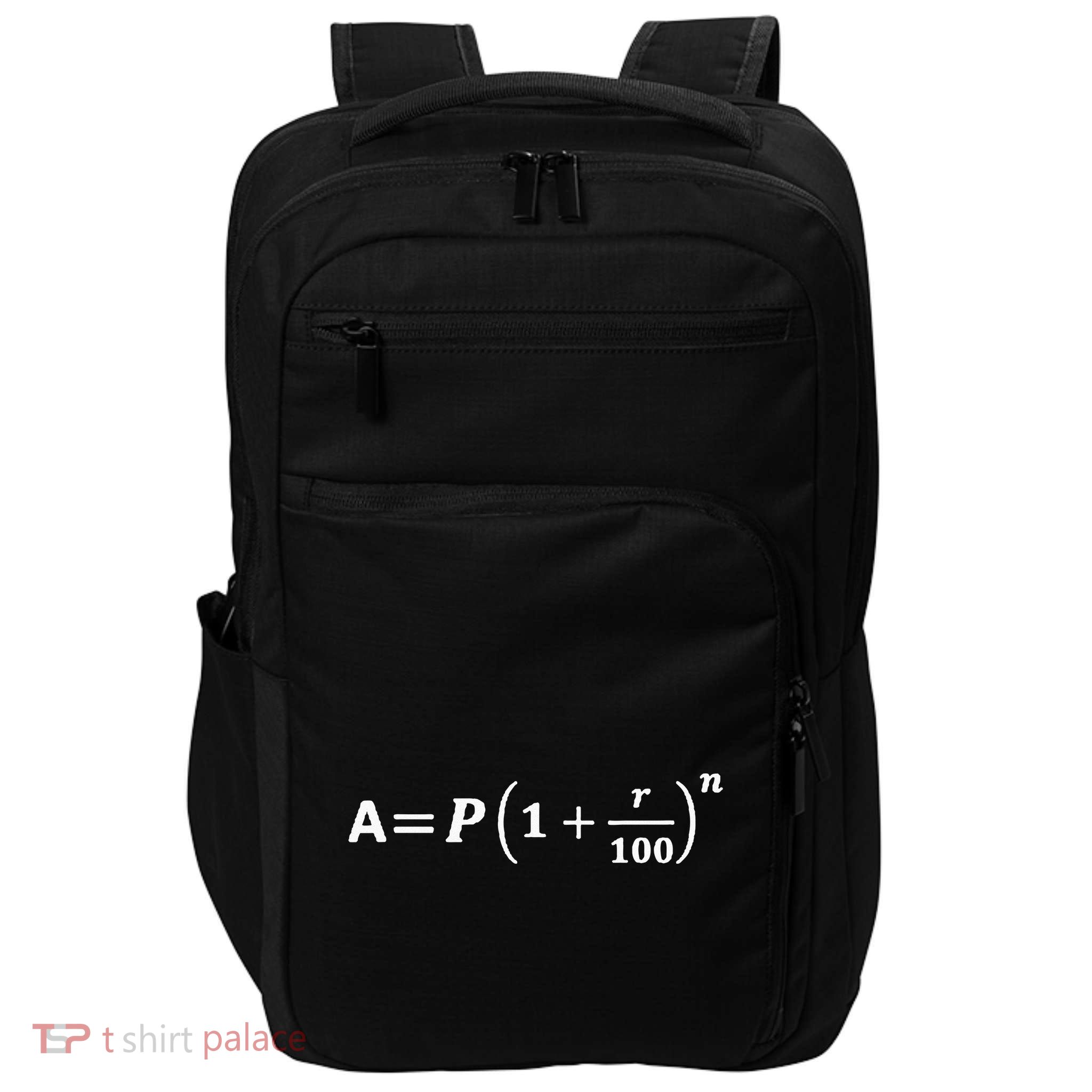 Funny Minimalist Compound Interest Formula Investor Trader Impact Tech Backpack