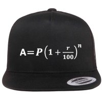 Funny Minimalist Compound Interest Formula Investor Trader Flatbill Hat