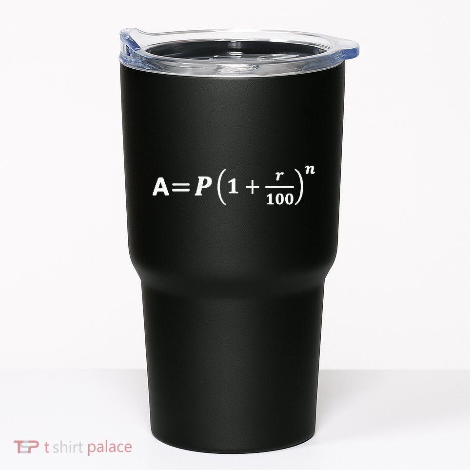 Funny Minimalist Compound Interest Formula Investor Trader Tumbler