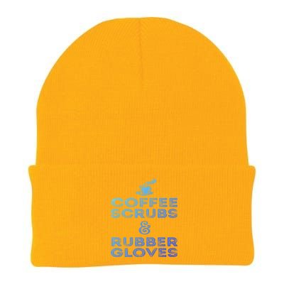 Funny Medical : Coffee Scrubs And Rubber Gloves Gift Knit Cap Winter Beanie