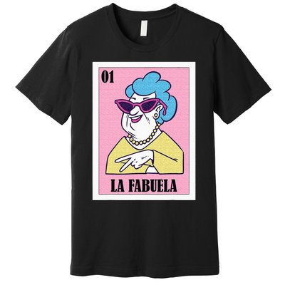 Funny Mexican Design For Grandma La Fabuela Premium T-Shirt