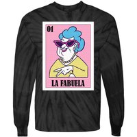 Funny Mexican Design For Grandma La Fabuela Tie-Dye Long Sleeve Shirt