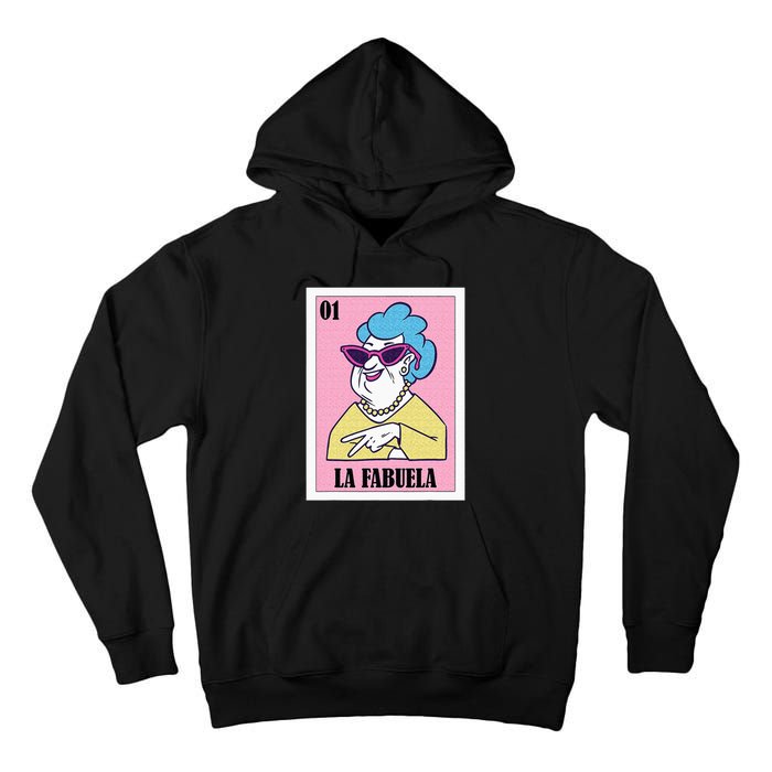 Funny Mexican Design For Grandma La Fabuela Tall Hoodie