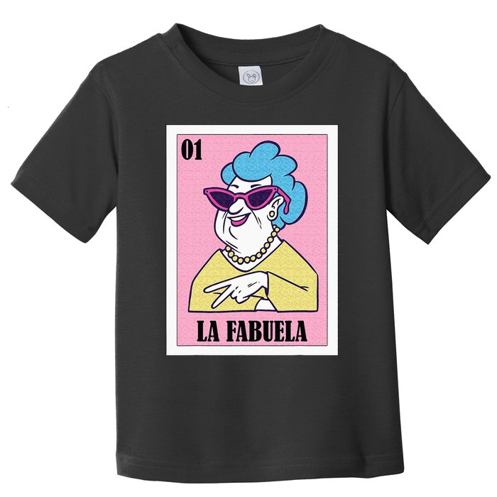 Funny Mexican Design For Grandma La Fabuela Toddler T-Shirt