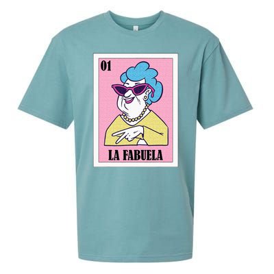 Funny Mexican Design For Grandma La Fabuela Sueded Cloud Jersey T-Shirt