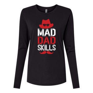 Father Mad Dad Skills Funny Dad Gift Womens Cotton Relaxed Long Sleeve T-Shirt