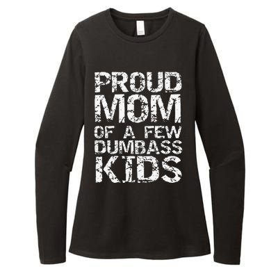 Funny MotherS Day Joke Gift Proud Mom Of A Few Dumbass Womens CVC Long Sleeve Shirt