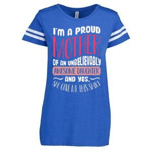 Funny Mothers Day From Daughter Mom Partnerlook Enza Ladies Jersey Football T-Shirt