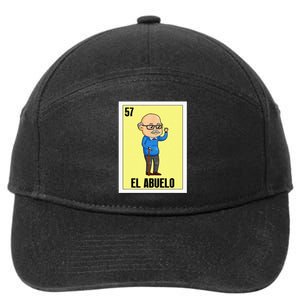 Funny Mexican Design For Grandpa El Abuelo 7-Panel Snapback Hat