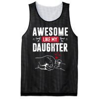 Funny Mom & Dad Gift From Daughter Awesome Like My Daughters Mesh Reversible Basketball Jersey Tank