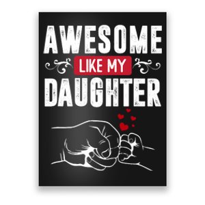 Funny Mom & Dad Gift From Daughter Awesome Like My Daughters Poster