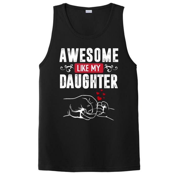 Funny Mom & Dad Gift From Daughter Awesome Like My Daughters PosiCharge Competitor Tank