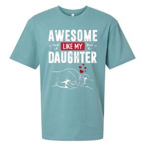 Funny Mom & Dad Gift From Daughter Awesome Like My Daughters Sueded Cloud Jersey T-Shirt