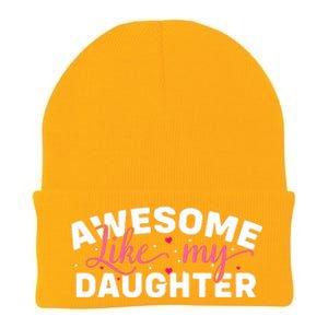 Funny Mom & Dad Gifts From Daughter Awesome Like Mydaughter Knit Cap Winter Beanie