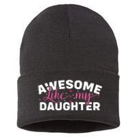 Funny Mom & Dad Gifts From Daughter Awesome Like Mydaughter Sustainable Knit Beanie