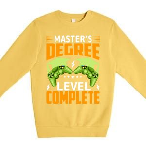 Funny Master’s Degree Level Complete Gamer Video Games Funny Gift Premium Crewneck Sweatshirt