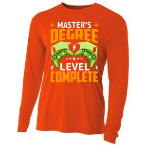 Funny Master’s Degree Level Complete Gamer Video Games Funny Gift Cooling Performance Long Sleeve Crew