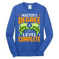 Funny Master’s Degree Level Complete Gamer Video Games Funny Gift Tall Long Sleeve T-Shirt