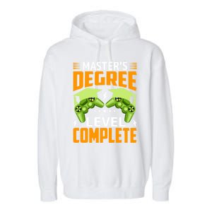 Funny Master’s Degree Level Complete Gamer Video Games Funny Gift Garment-Dyed Fleece Hoodie