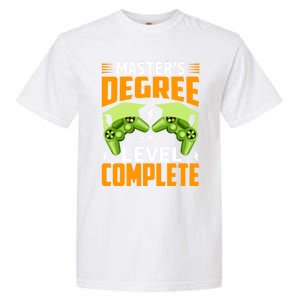 Funny Master’s Degree Level Complete Gamer Video Games Funny Gift Garment-Dyed Heavyweight T-Shirt