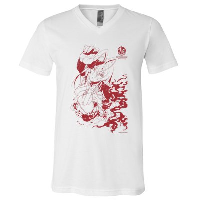 Full Metal Daemon Muramasa 15th Anniversary Sansei Muramasa V-Neck T-Shirt