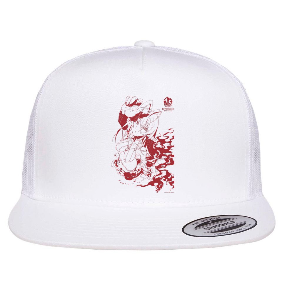 Full Metal Daemon Muramasa 15th Anniversary Sansei Muramasa Flat Bill Trucker Hat