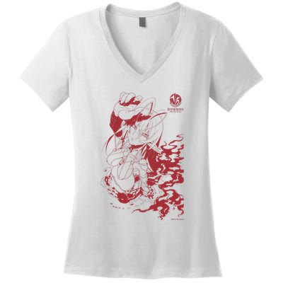 Full Metal Daemon Muramasa 15th Anniversary Sansei Muramasa Women's V-Neck T-Shirt