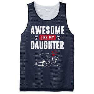 Funny Mom & Dad Gift From Daughter Awesome Like My Daughters Mesh Reversible Basketball Jersey Tank