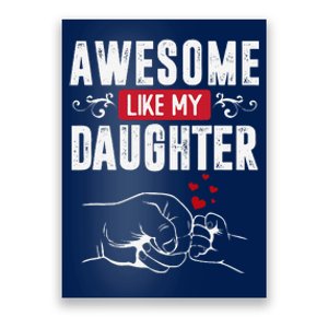 Funny Mom & Dad Gift From Daughter Awesome Like My Daughters Poster