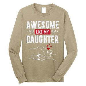 Funny Mom & Dad Gift From Daughter Awesome Like My Daughters Long Sleeve Shirt