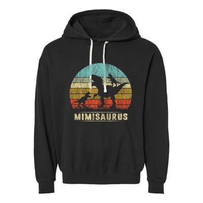 funny Mimi Dinosaur Mimisaurus 2 Two Family Garment-Dyed Fleece Hoodie