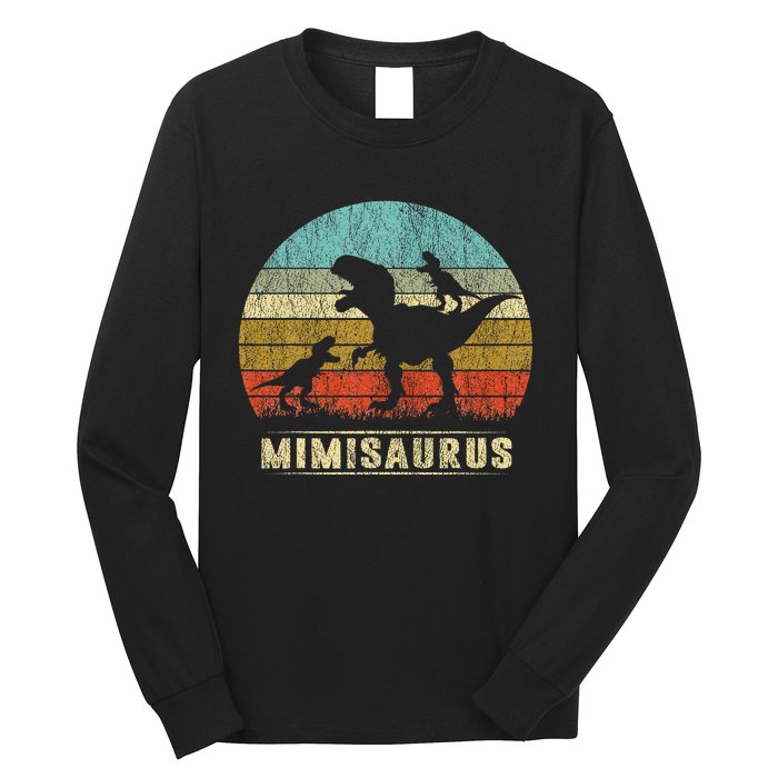 funny Mimi Dinosaur Mimisaurus 2 Two Family Long Sleeve Shirt