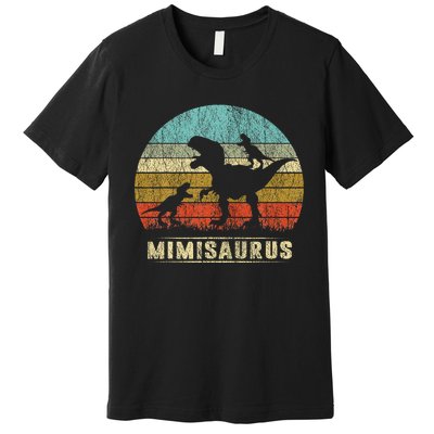 funny Mimi Dinosaur Mimisaurus 2 Two Family Premium T-Shirt