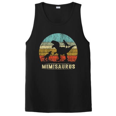 funny Mimi Dinosaur Mimisaurus 2 Two Family PosiCharge Competitor Tank