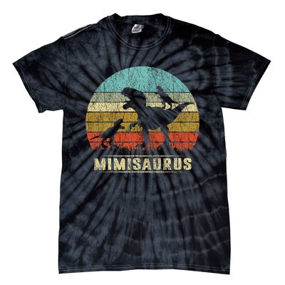 funny Mimi Dinosaur Mimisaurus 2 Two Family Tie-Dye T-Shirt