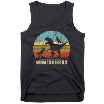 funny Mimi Dinosaur Mimisaurus 2 Two Family Tank Top