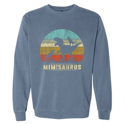 funny Mimi Dinosaur Mimisaurus 2 Two Family Garment-Dyed Sweatshirt