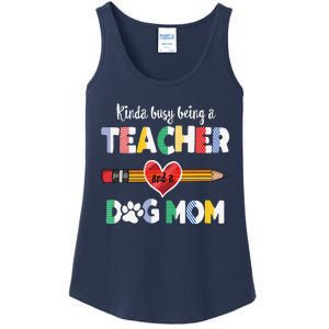 Funny Mothers Day For Teacher Dog Lover Dog Mom Teacher Ladies Essential Tank