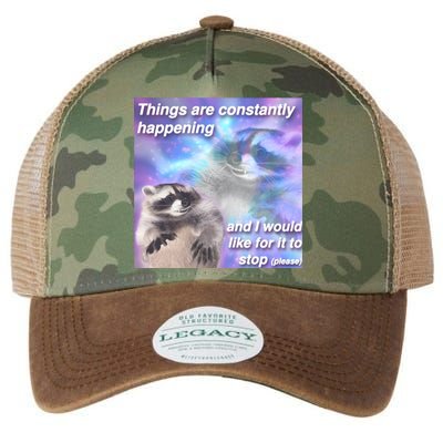 Funny Meme Dark Humor Legacy Tie Dye Trucker Hat