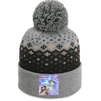 Funny Meme Dark Humor The Baniff Cuffed Pom Beanie