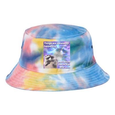 Funny Meme Dark Humor Tie Dye Newport Bucket Hat