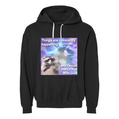 Funny Meme Dark Humor Garment-Dyed Fleece Hoodie