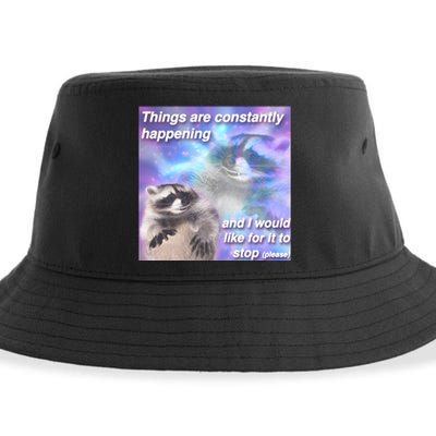 Funny Meme Dark Humor Sustainable Bucket Hat