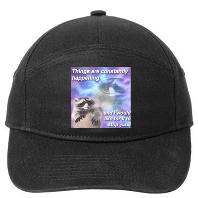 Funny Meme Dark Humor 7-Panel Snapback Hat