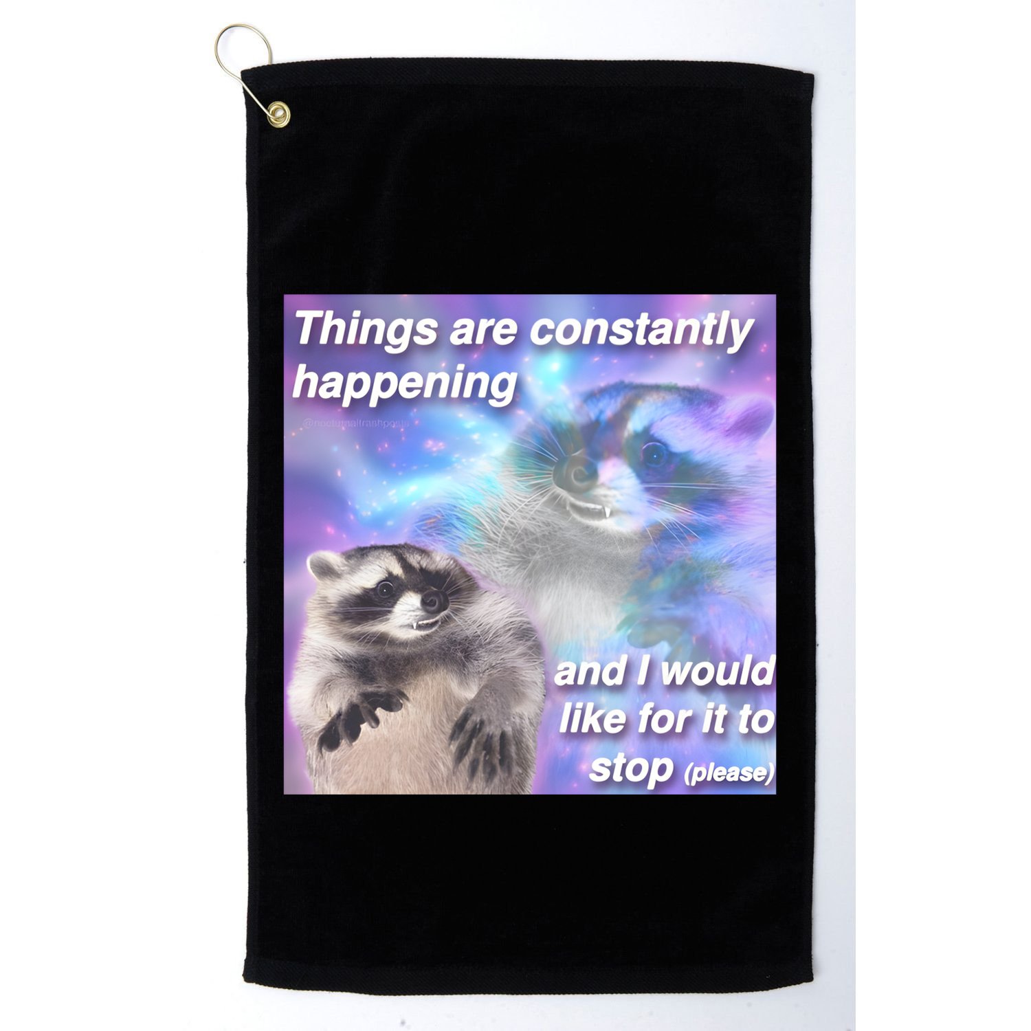 Funny Meme Dark Humor Golf Towel